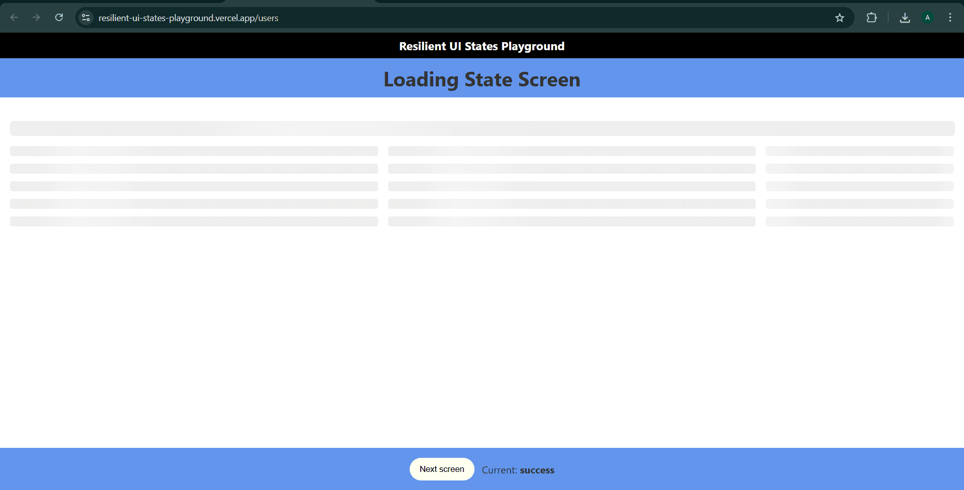 Resilient UI States